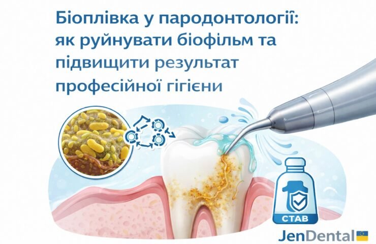 Біоплівка у пародонтології руйнування biofilm під час скейлінгу та кюретажу — протоколи jendental c